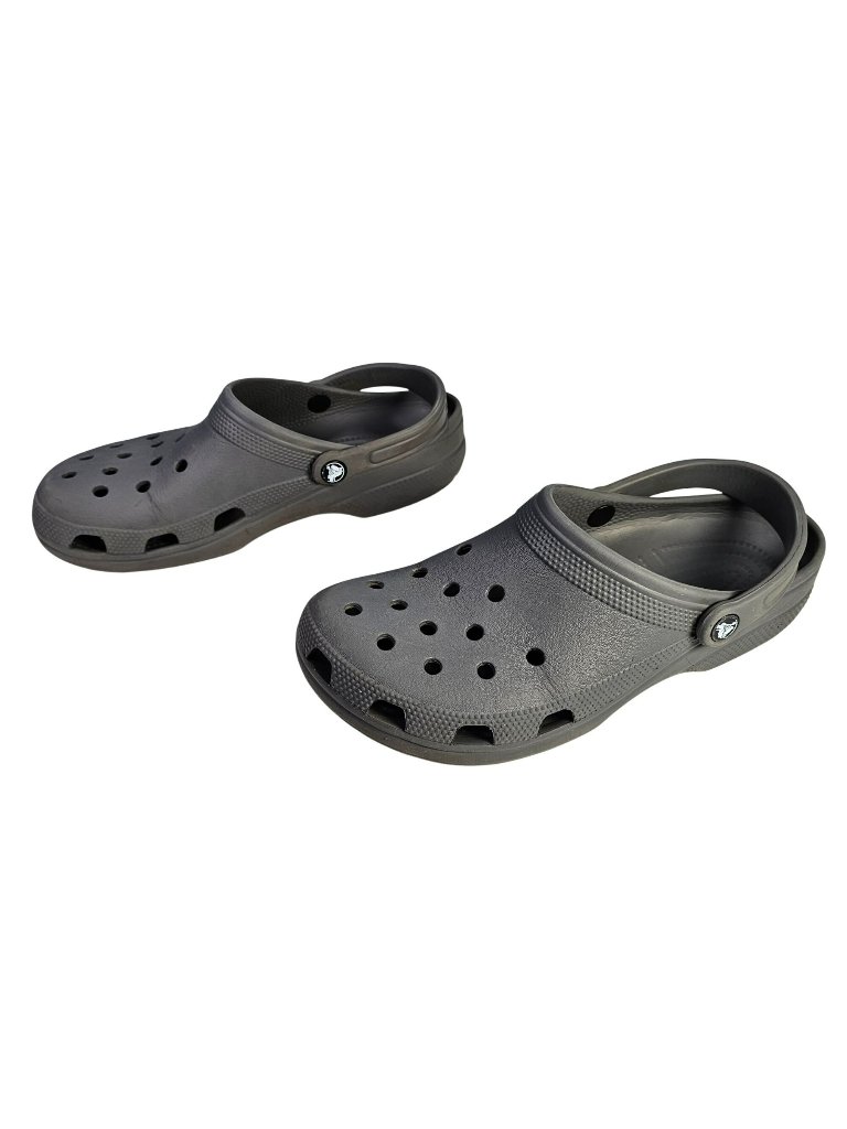 Classic Crocs Slip-On Shoes Clogs Men's Size 9 Women's Size 11 Gray